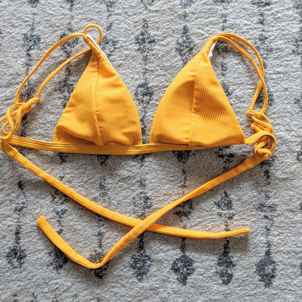 Pacsun yellow bikini top